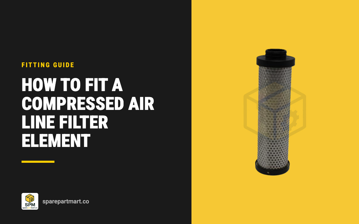 How to Fit a Compressed Air Line Filter Element: Order, O-Rings and First Start