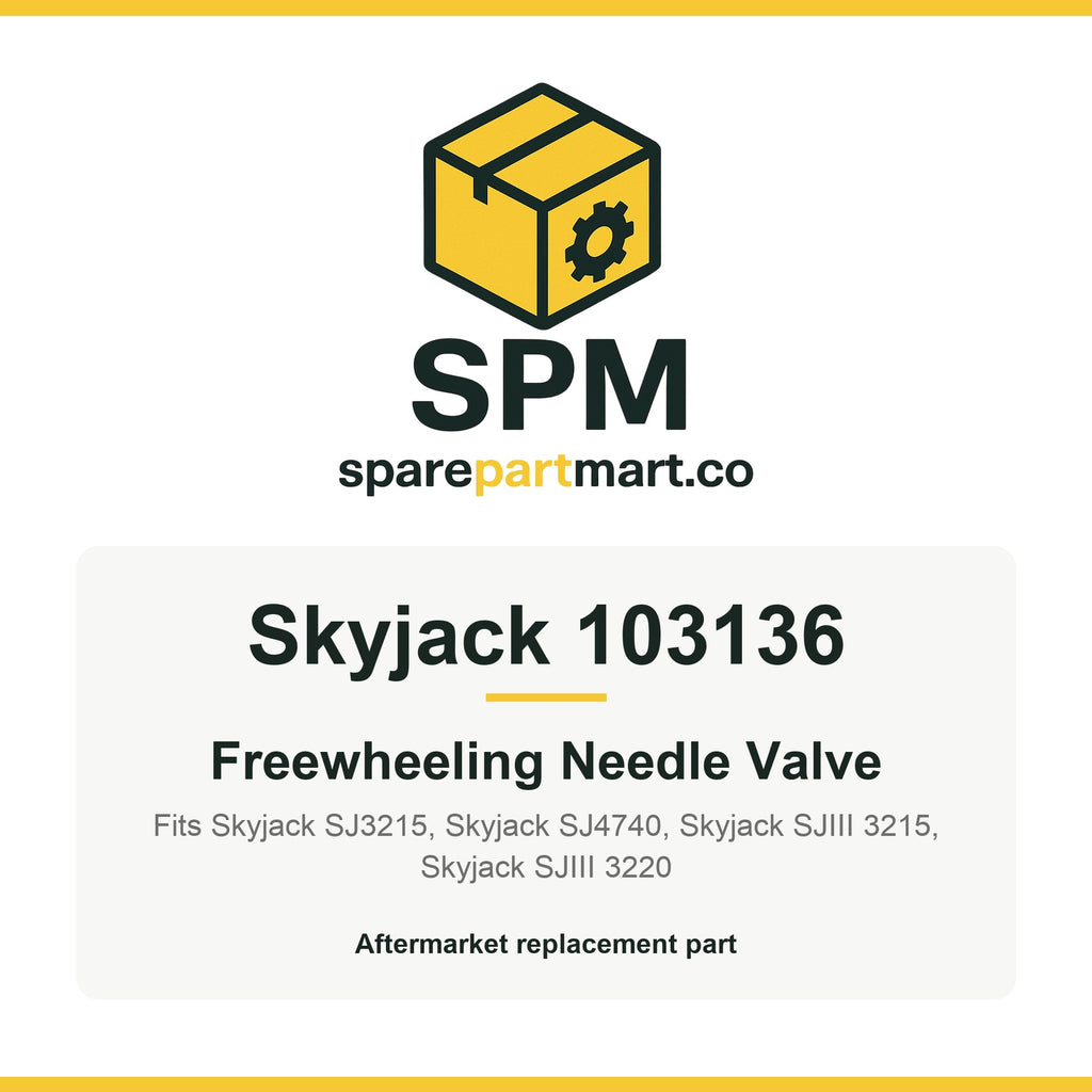 Skyjack 103136 Aftermarket Freewheeling Needle Valve, NV10-21E