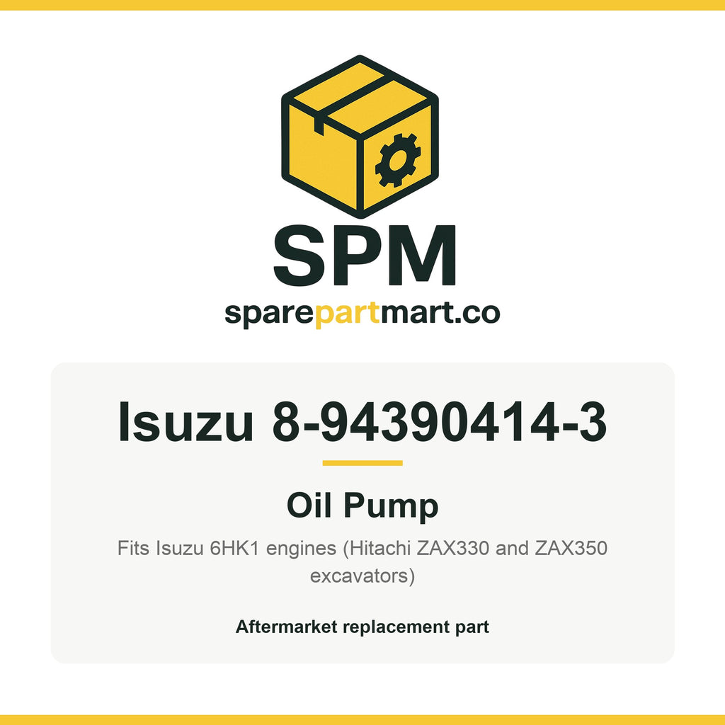 Isuzu 8-94390414-3 Aftermarket Oil Pump