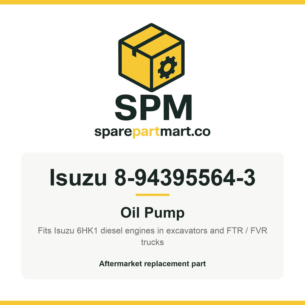 Isuzu 8-94395564-3 Aftermarket Oil Pump