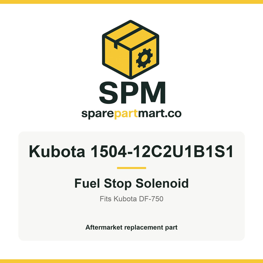 Kubota 1504-12C2U1B1S1 Aftermarket Fuel Stop Solenoid