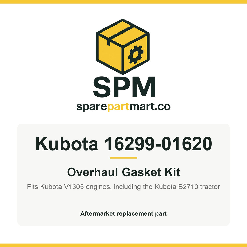 Kubota 16299-01620 Aftermarket Overhaul Gasket Kit