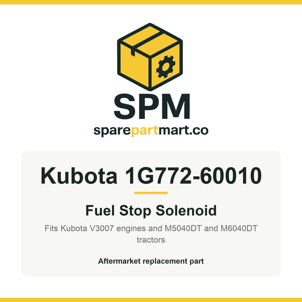 Kubota 1G772-60010 Aftermarket Fuel Stop Solenoid