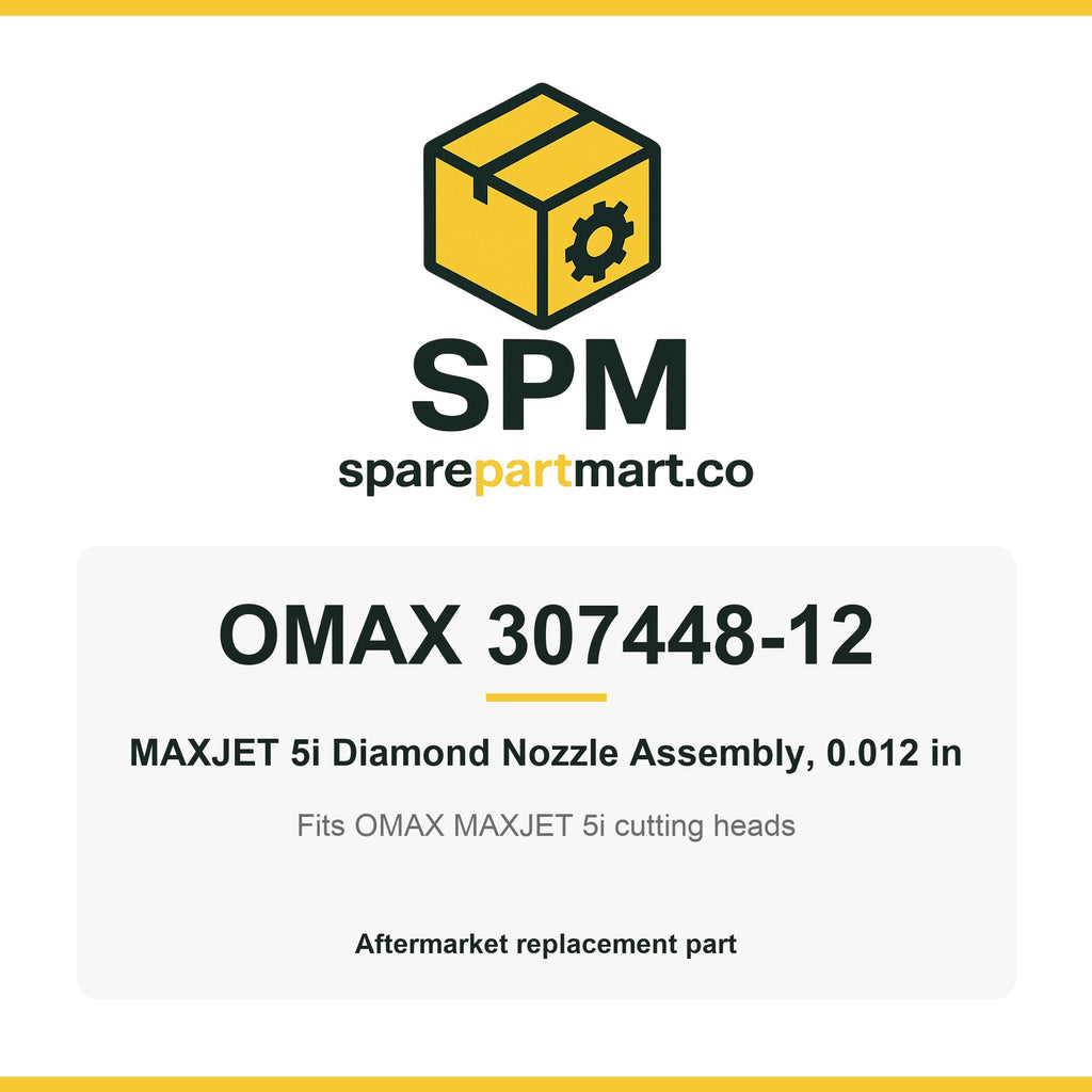 OMAX 307448-12 Aftermarket MAXJET 5i Diamond Nozzle Assembly, 0.012 in